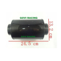 3in Real Carbon Air Filter with Plastic Flexible Pipe 76mm Rubber Reuducer Universal